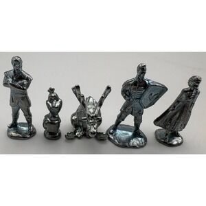 Disney Frozen II Monopoly Metal Tokens Lot Figures & Reindeer Lot of 5 Parts